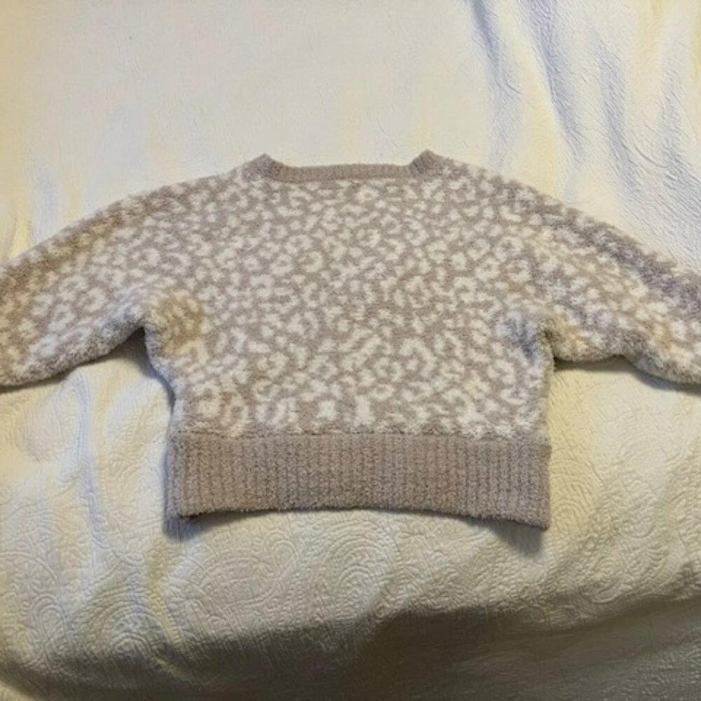 Leopard Print Dolman Style Fuzzy Sweater - image 5